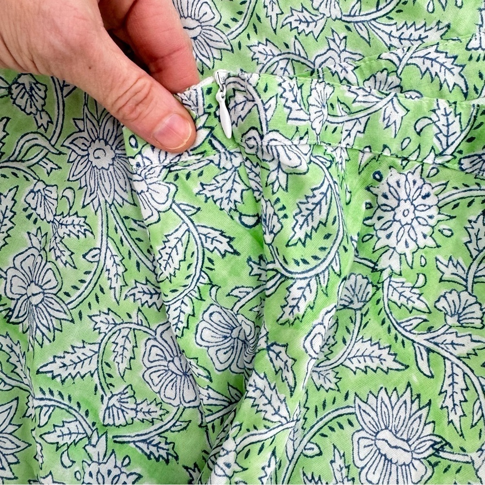 Clara The Label / Victoria Dunn Block Print Made in India Ruffle skirt Sz Small - Picture 7 of 8